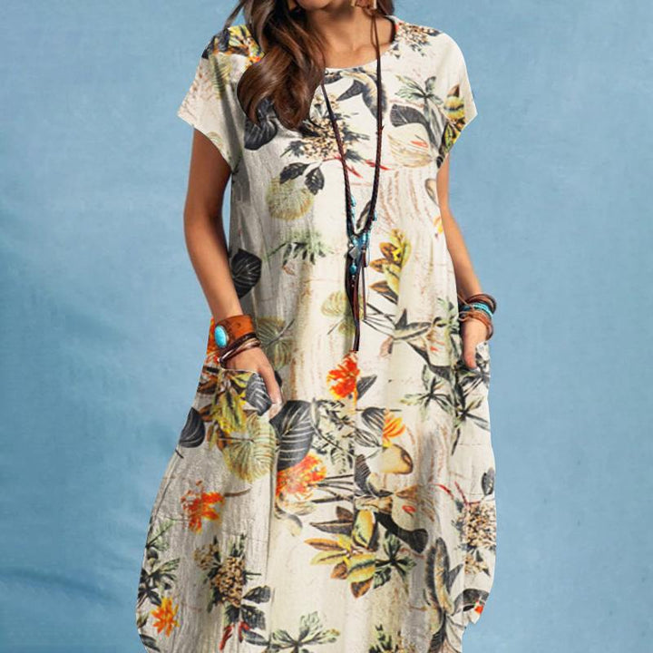Levoire | Robe Florale Légère Pour Femmes Vert