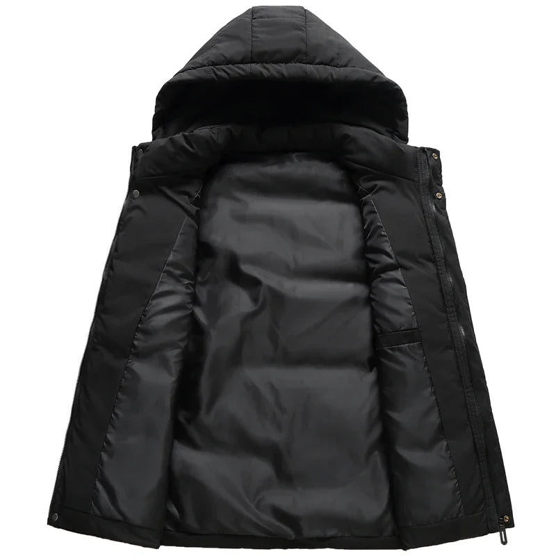 Levoire | Gilet Pour Hommes Premium Matelassé Avec Capuche