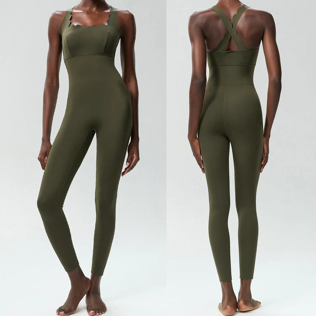 Levoire | Combinaison De Yoga Vert foncé