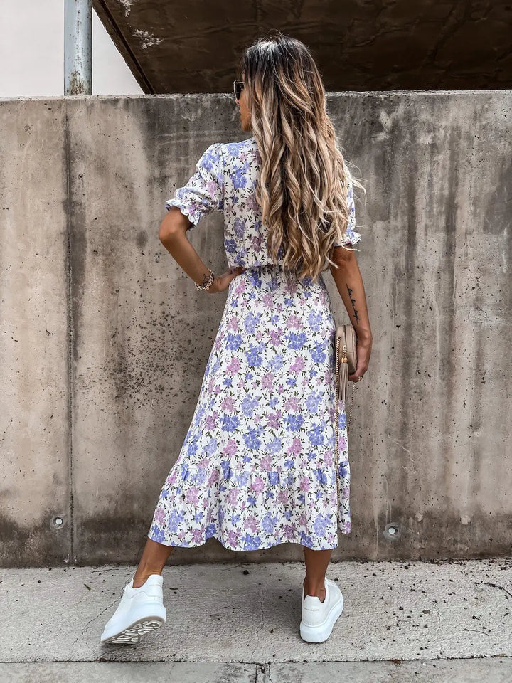 Levoire | Robe Longue Imprimée Cintrée