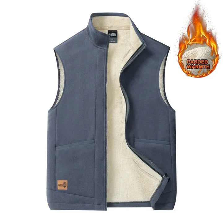 Levoire | Veste Chaleureuse Doublée Pour Hommes Sans Manches Gris