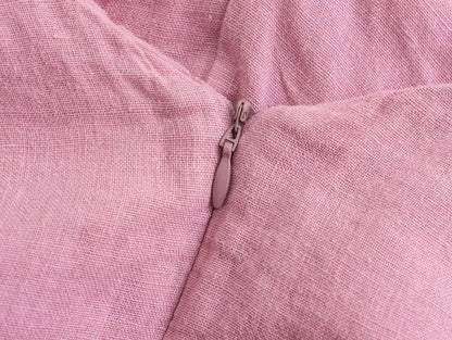 Levoire | Robe En Lin Élégante Avec Col