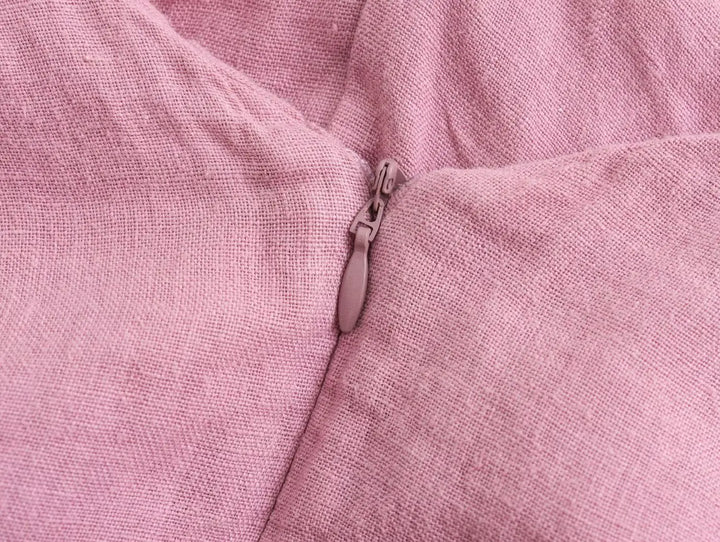 Levoire | Robe En Lin Élégante Avec Col
