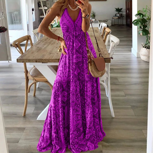 Levoire | Robe Maxi À Imprimé Boho