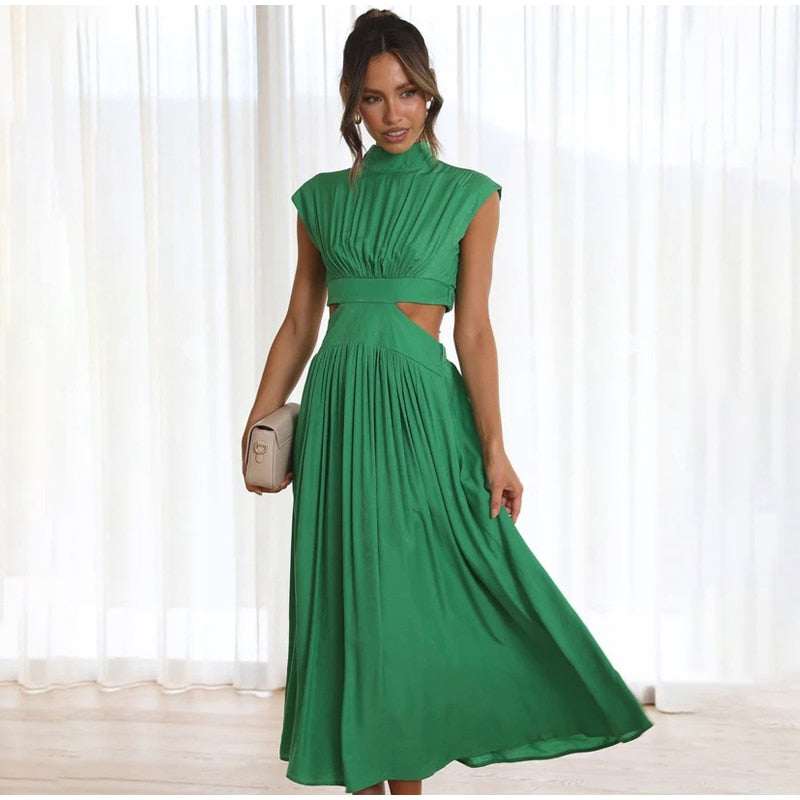 Levoire | Robe Courte Taille Haute Décolletée