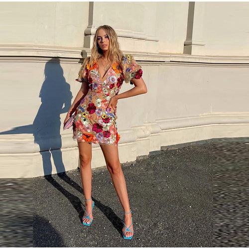Levoire | Robe Femme Asymétrique Inspirée Par Les Fleurs