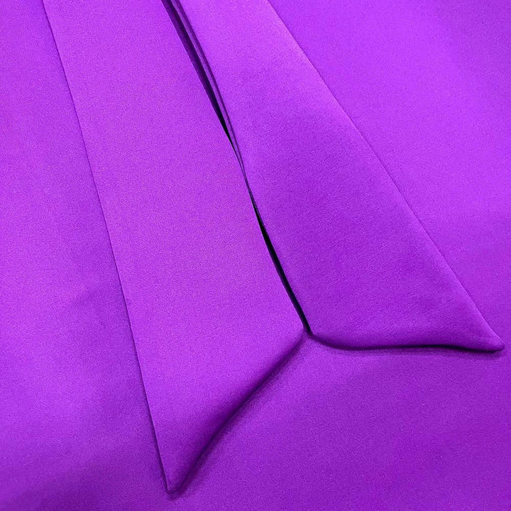 Levoire | Col Côté Bouffant Manches Courtes Robes Longues