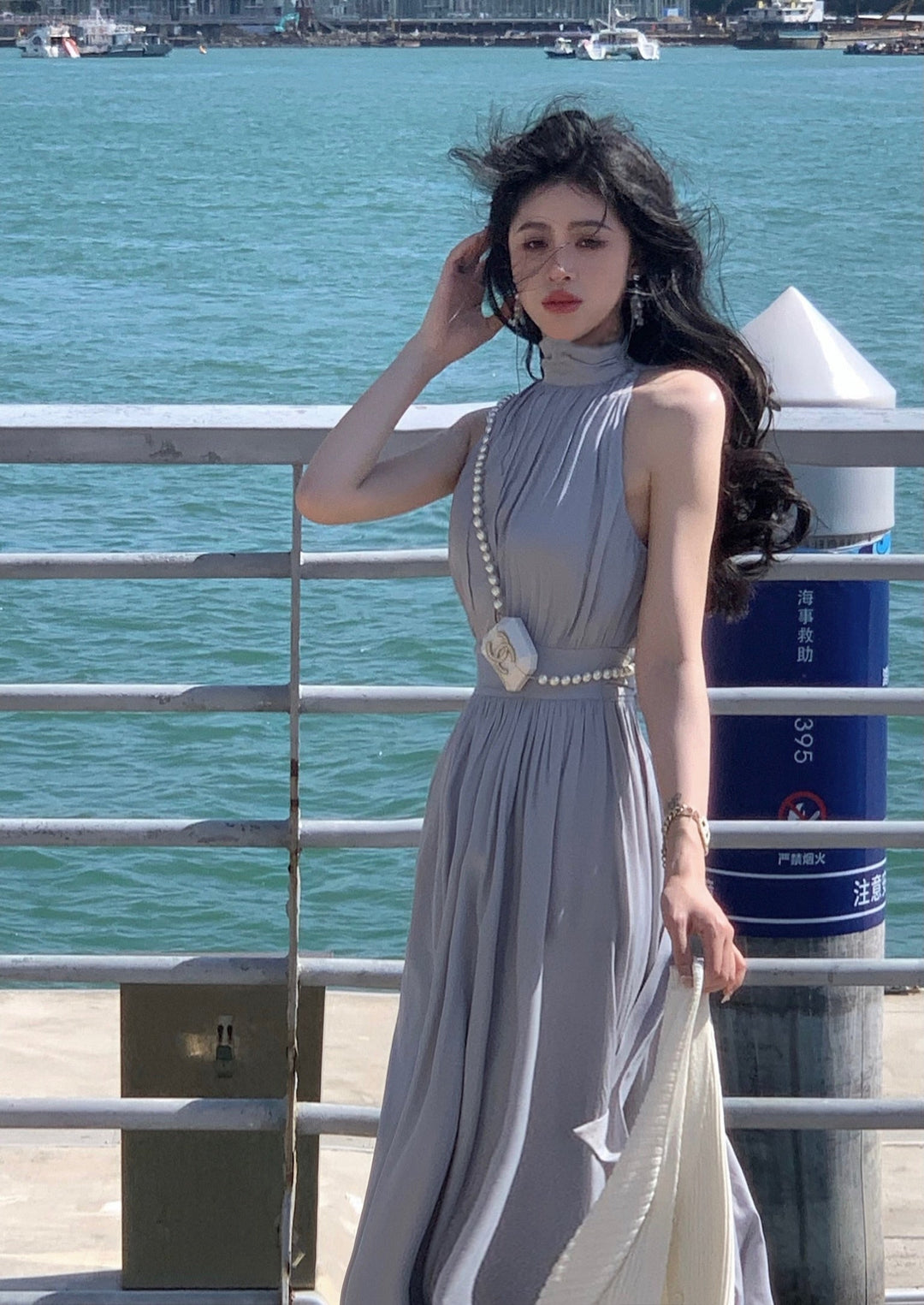 Levoire | Robe Midi En Chiffon Décolletée