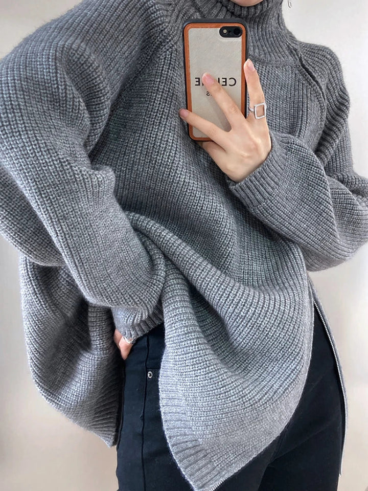 Levoire | Pull Rétro Rayé Classique Gris
