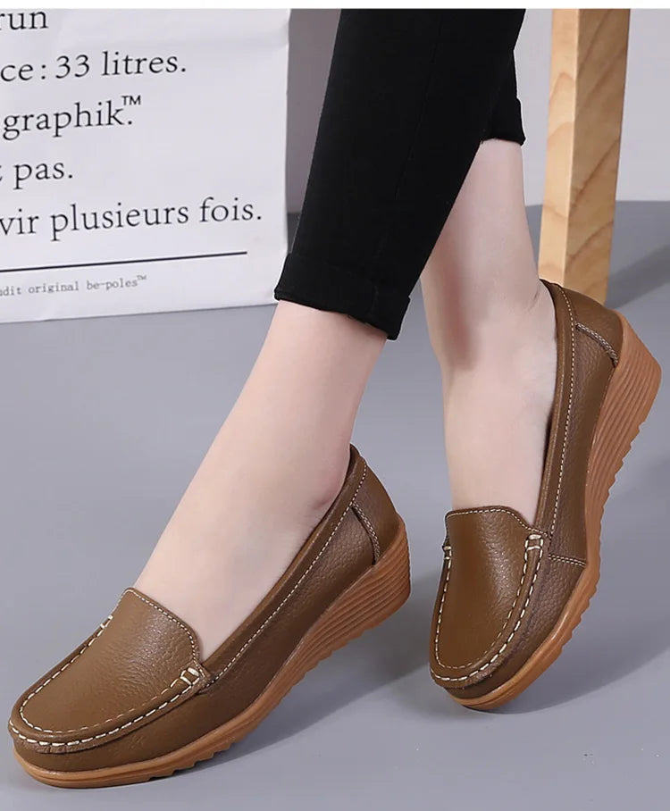 Levoire | Loafers Cuir Souple Pour Femmes