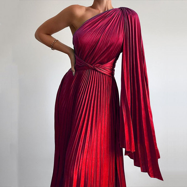 Levoire | Satinpuddings Plissé Lyskostakk Robes Longues