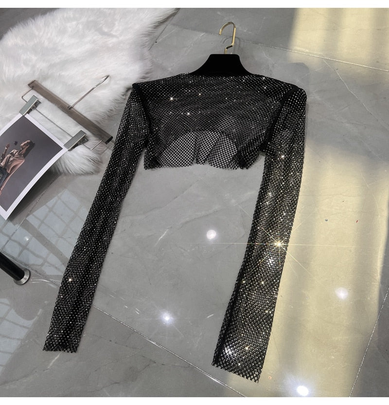 Levoire | Mode Nouvelle Sexy Cristal Court T-Shirt