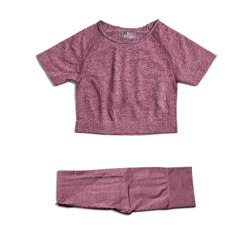 Levoire | Ensemble De Sport Complet Avec T-Shirt Et Leggings Rot