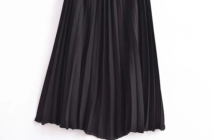 Levoire | Élégante Robe Longue Style Gilet Plissé Pour Femme