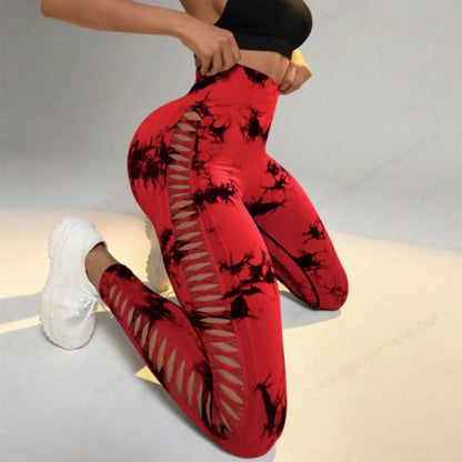 Levoire | Leggings Push-Up Avec Tie Dye Antlia Rot