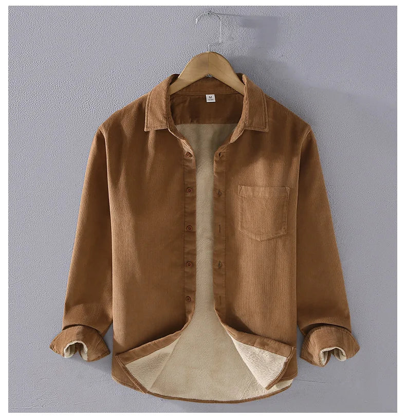 Levoire | Chemise à col cordon Pittahihaton Braun