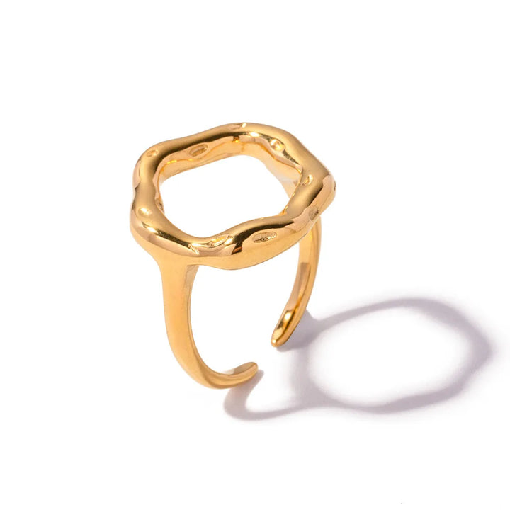 Levoire | Ceinture En Acier Inoxydable Avec Plaquage En Or 18K