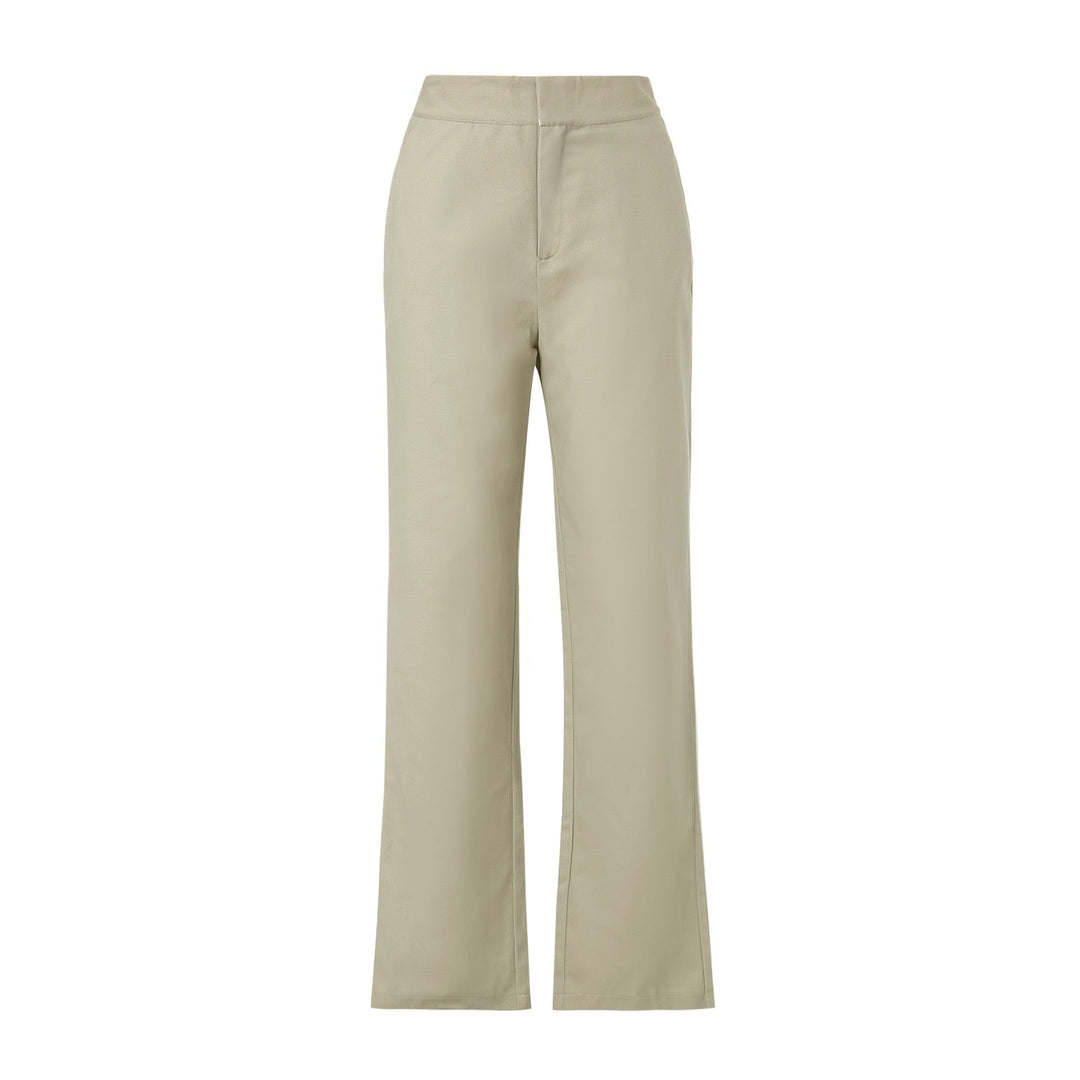 Levoire | Pantalon Taille Basse Confortable Pour Le Quotidien Khaki