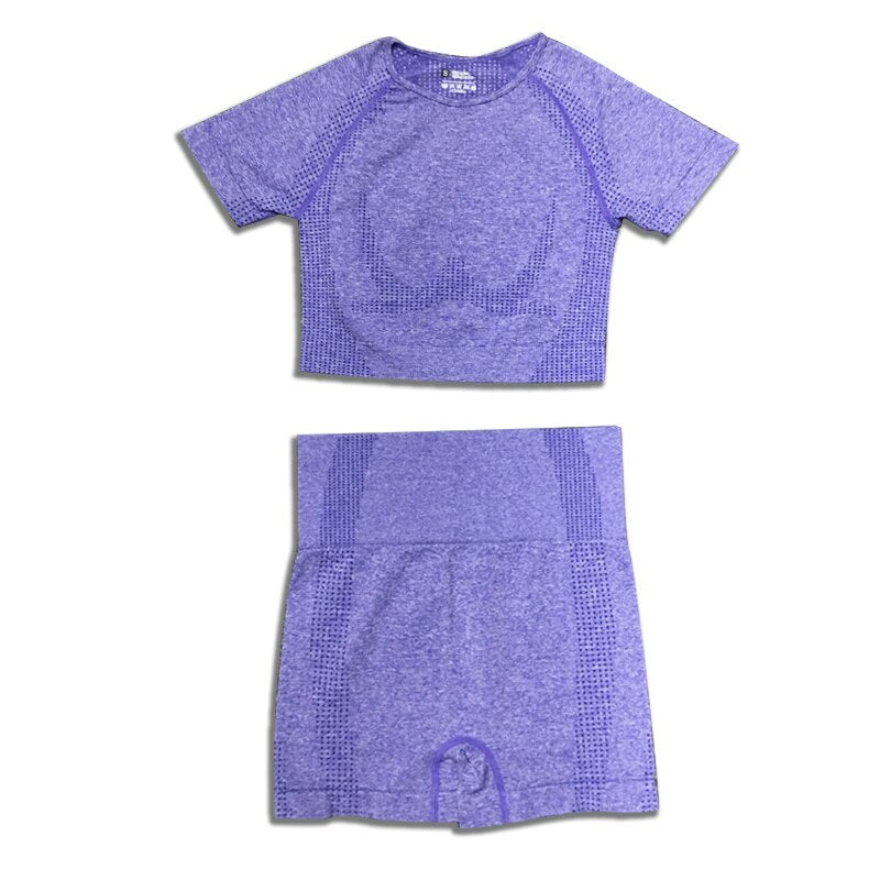Levoire | Ensemble De Sport Complet Avec Shorts Courts Leo Lila