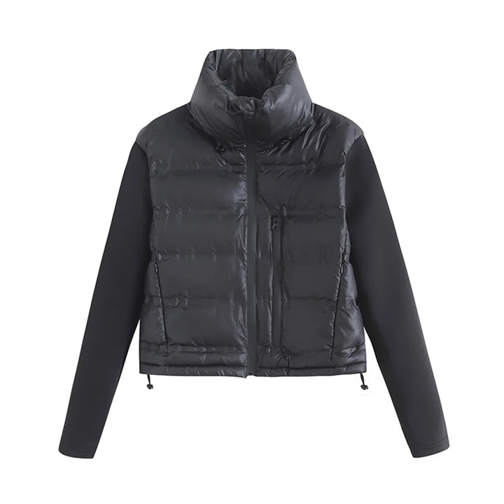 Levoire | Veste Matelassée Patchwork Pour Femme Black