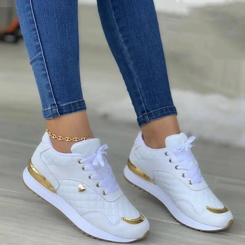 Levoire | Baskets Pour Femmes Avec Cœur Blanc