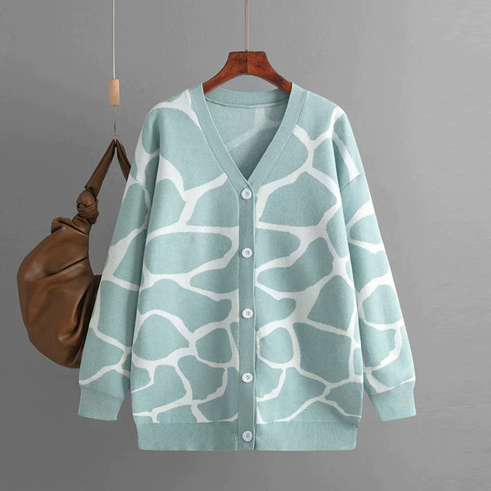 Levoire | Veste tricot douce Gris Bleu Une taille