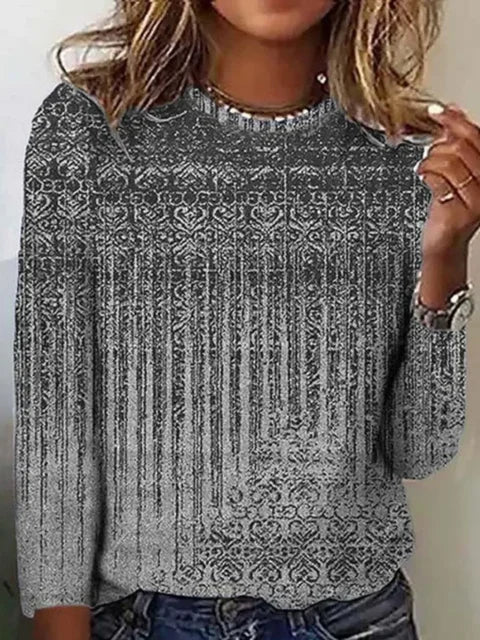 Levoire | Classique T-shirt Détendu Ajusté Col Rond Gris