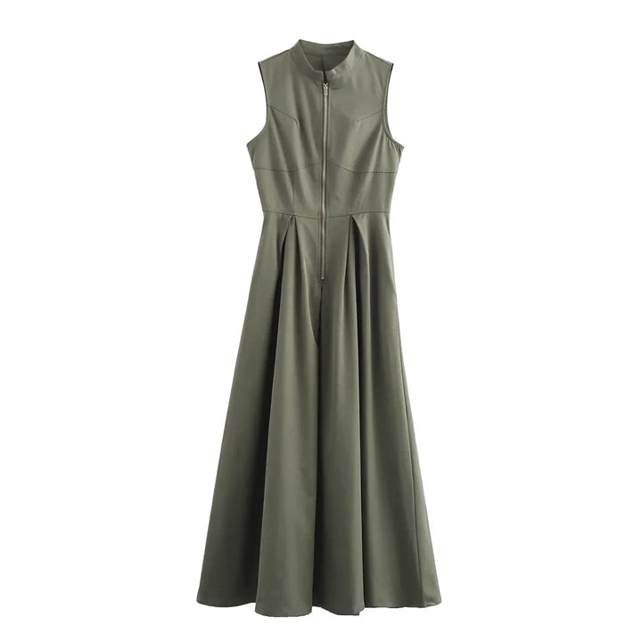 Levoire | Robe Longue Élégante Plissée Sans Manches