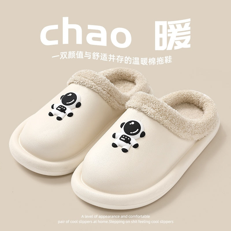 Levoire | Pantoufles En Coton Épaisse Semelle Plate