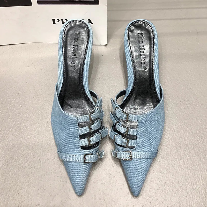 Levoire | Sandales Plates Bleu