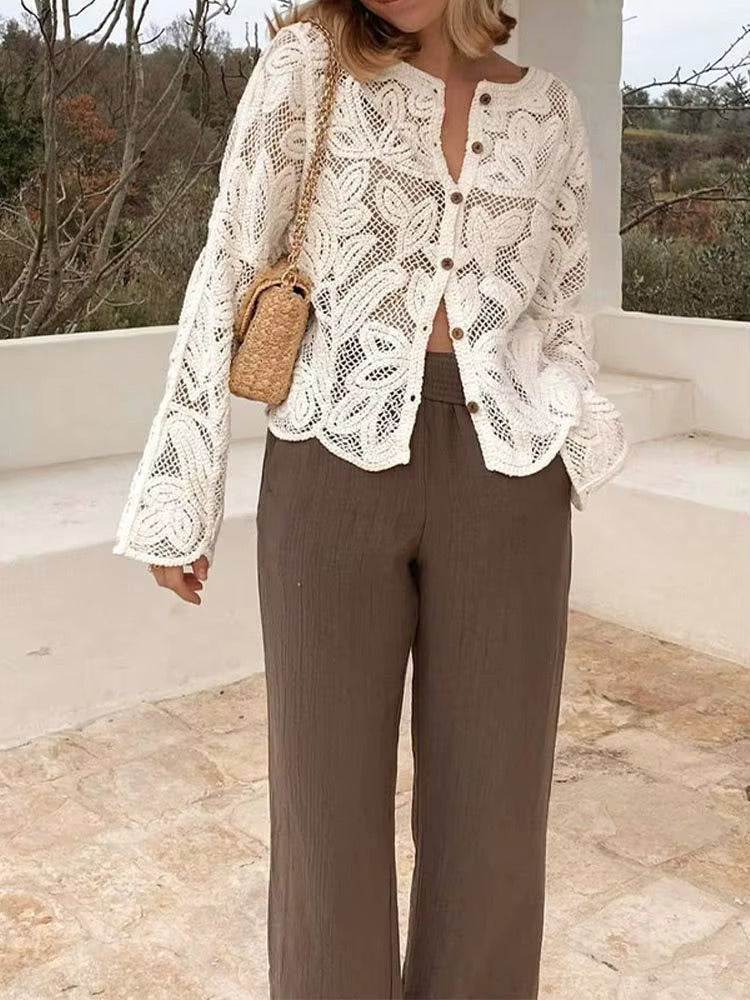 Levoire | Haut En Tricot Crochet Élégant