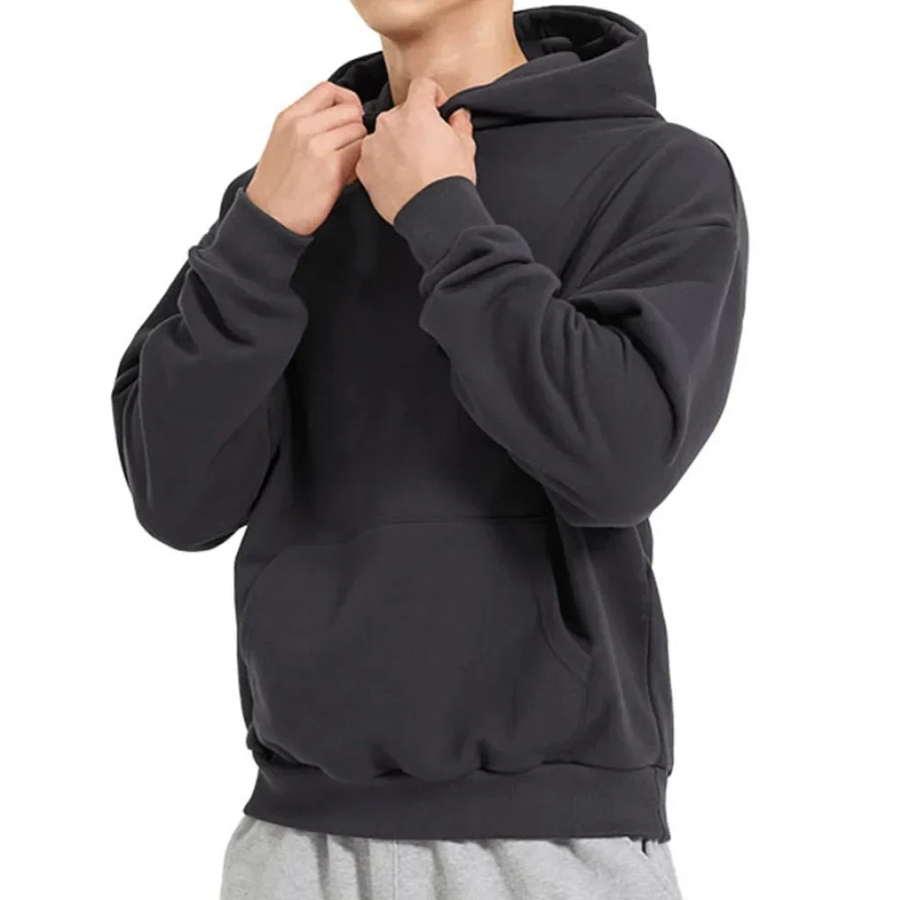 Levoire | Pull À Capuche En Coton Classique Pour Le Confort Quotidien Gris foncé