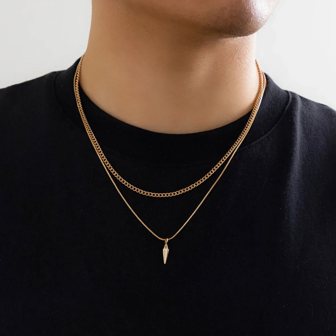 Levoire | 2 Chaînes Punk En Inox Or