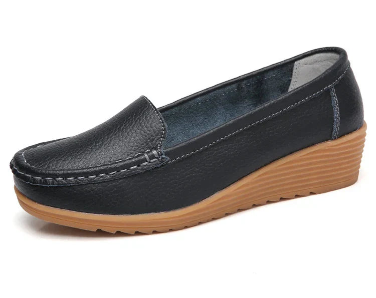 Levoire | Loafers Cuir Souple Pour Femmes Noir