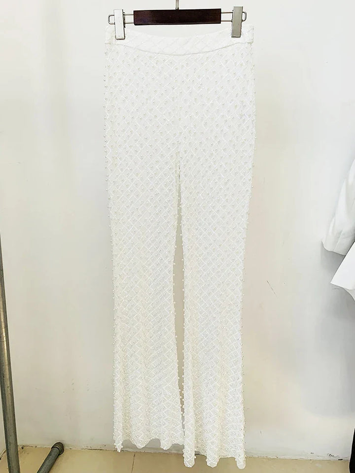 Levoire | Applications Perles Le pantalon blanc