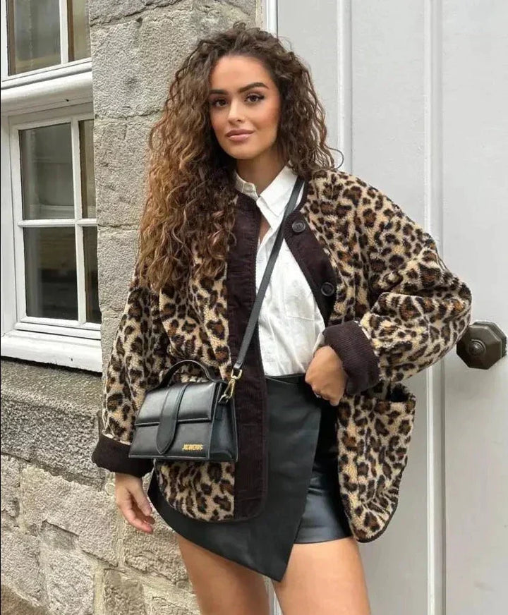 Levoire | Veste Léopard Sauvage Et Élégante