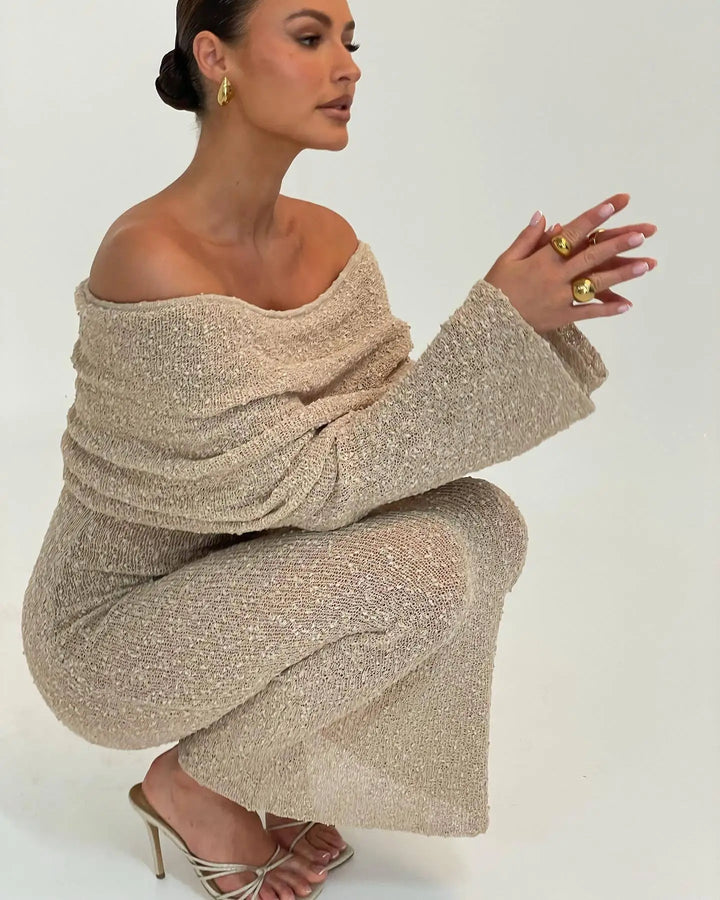 Levoire | Robe maxi à épaules dénudées