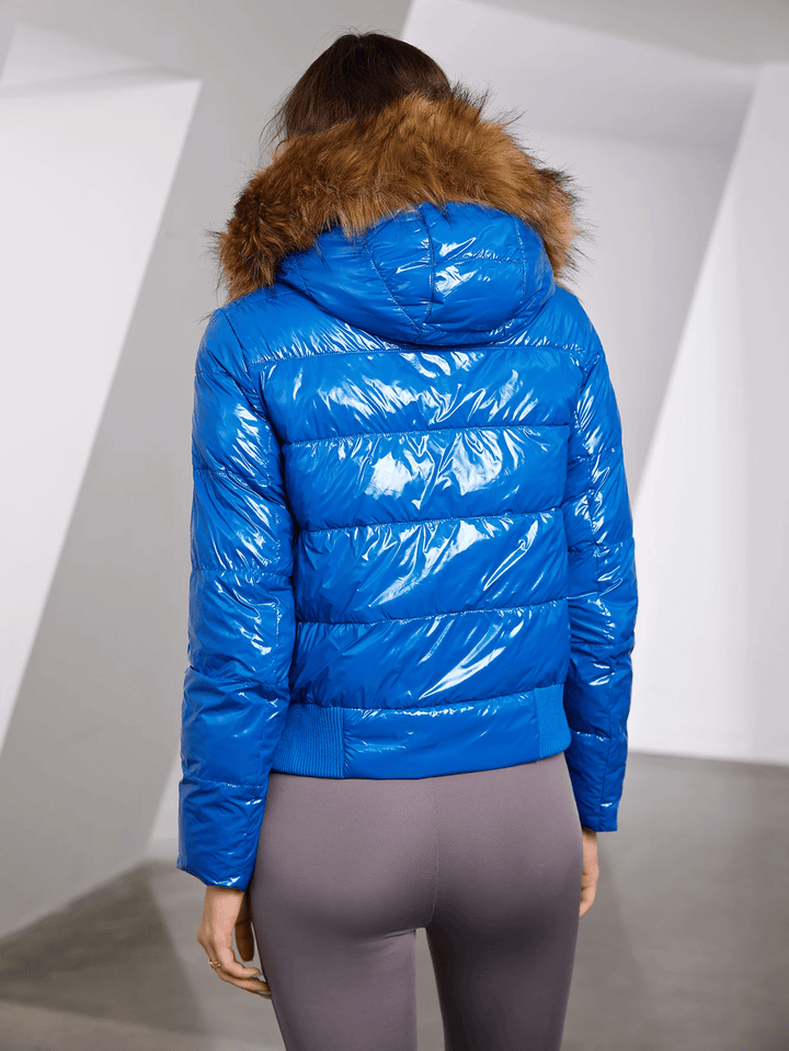 Levoire | Veste À Capuche En Fausse Fourrure À Manches Longues Avec Fermeture Éclair