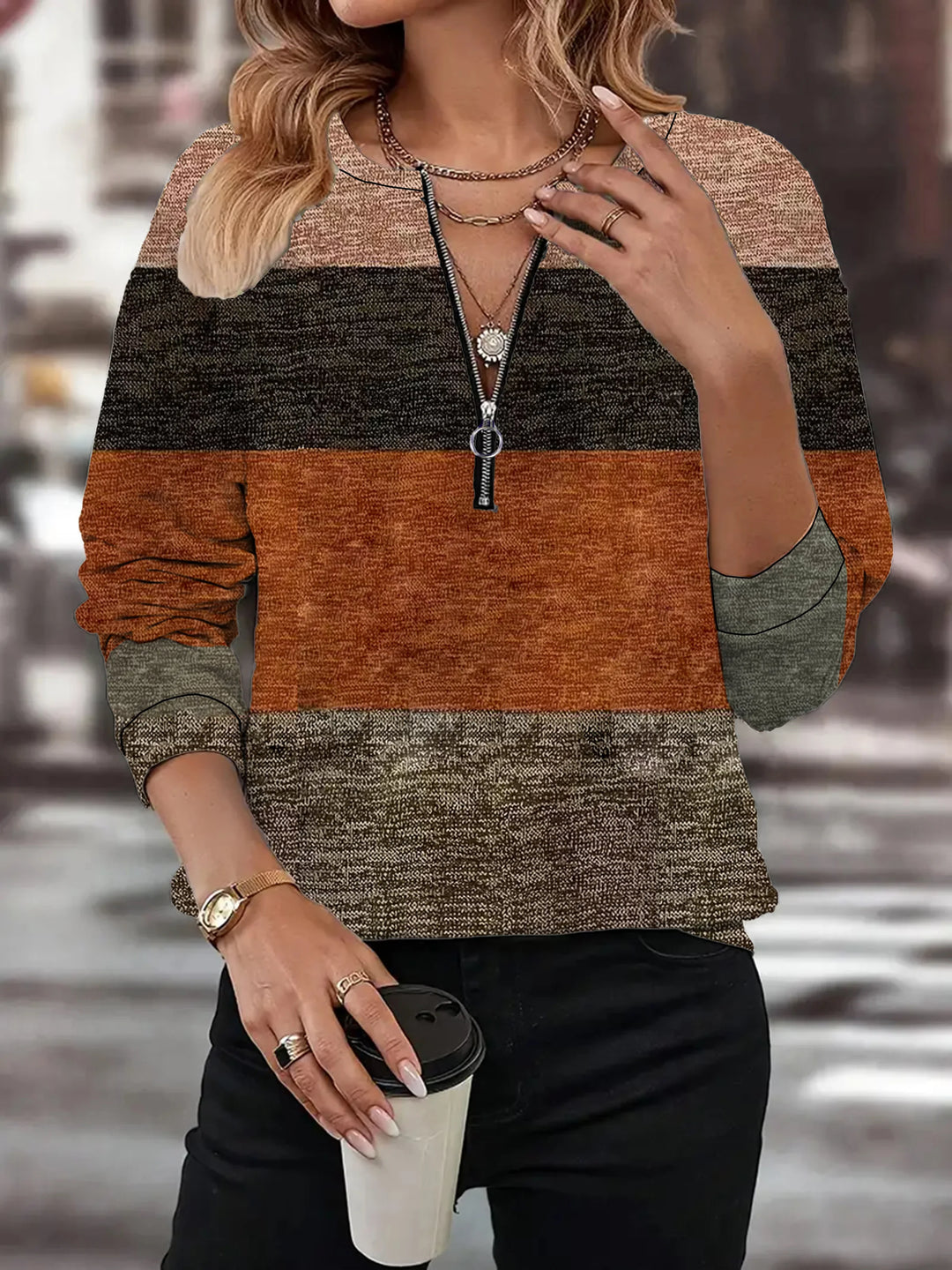 Levoire | Sweatshirt En Style Vintage Rouge