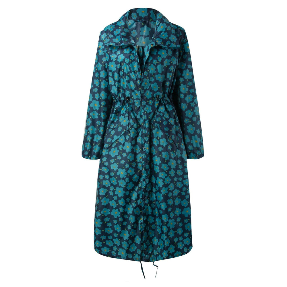 Levoire | Veste De Pluie Avec Cordon De Taille Bleu