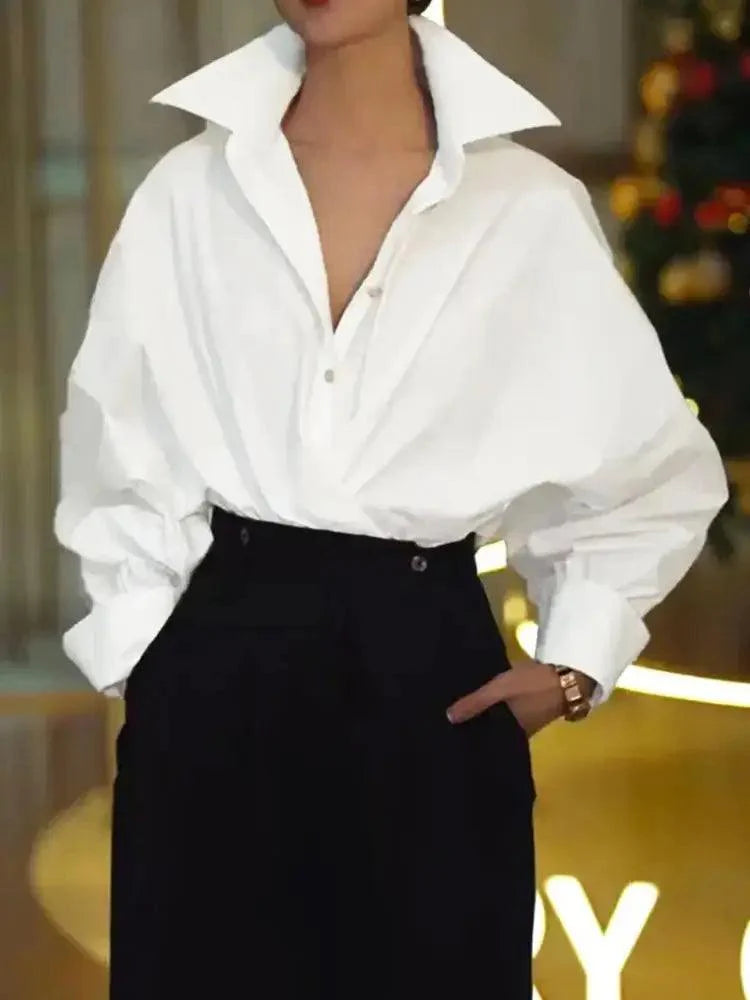 Levoire | Blouse En Coton À Manches Chauve-Souris Pour Femmes