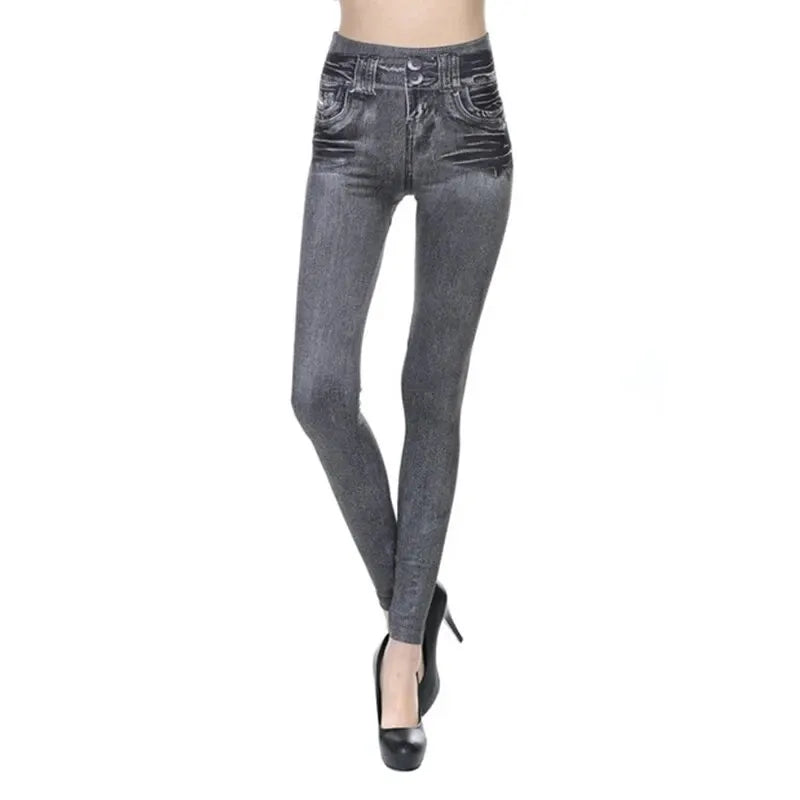 Levoire | Leggings Slim Fit Tendance Avec Poches Gris