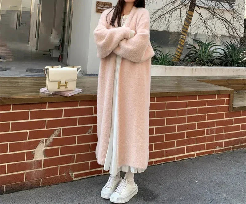 Levoire | Super Chaude, Douce Longue Gilet Pour Femmes Rosa