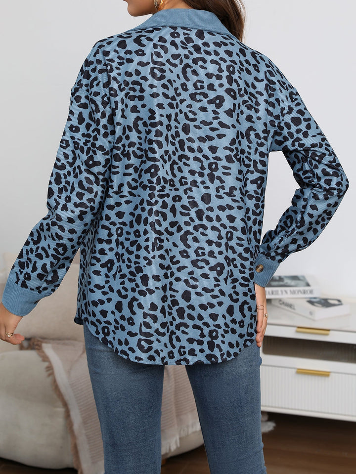 Levoire | Veste Confortable Grande Taille Avec Motif Léopard