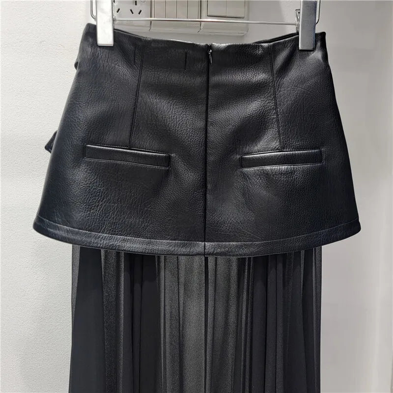 Levoire | Jupe Longue En Cuir Synthétique