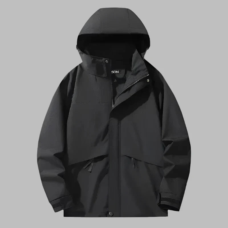 Levoire | Veste De Randonnée Extérieure Premium Avec Capuche Pour Hommes Noir