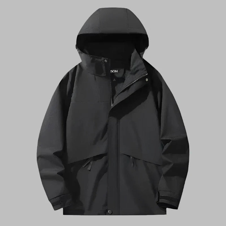 Levoire | Veste De Randonnée Extérieure Premium Avec Capuche Pour Hommes Noir