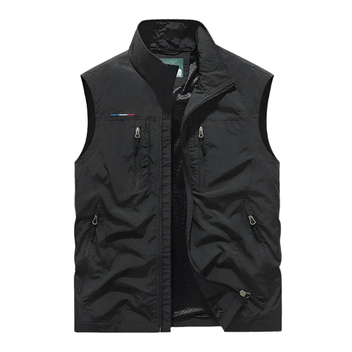 Levoire | Monilaukkupolyesterjakke Pour Hommes Noir
