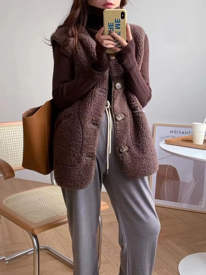 Levoire | Gilet Sans Manches Pour Femmes Confortable Pour Toutes Les Occasions Braun