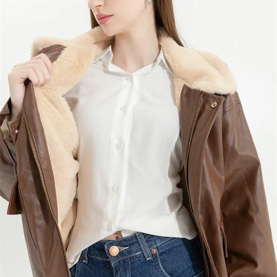 Levoire | Veste Longue À Manches Froides Remplie De Fourrure Avec Poches